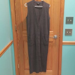 Worth grey full length sleeveless sweater grey
